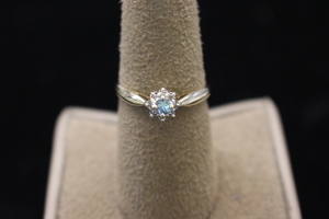  Blue Star Cluster Ring