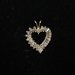  14k Gold Diamond Heart Pendant