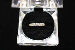  Tri-Diamond Gold Ring