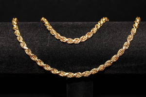  14k Yellow Gold Rope Chain