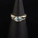  Gold 14kt 3.06g Yellow Blue Stone Ring