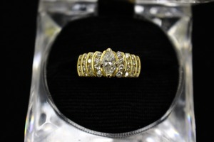  Gorgeous Marque Diamond Ring with Appraisal