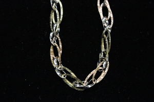  Tri-tone double hoop Bracelet