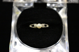  Sterling Silver Pearl Ring