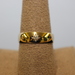  10kt Yellow gold band, Star Engraving with Diamond