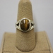  Silver Tiger's Eye Ring