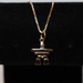  10kt Gold Necklace with Gold Inukshuk Pendant