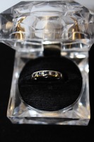  White Gold Diamond Ring With Sapphires