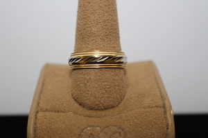 10kt Two-Tone Gold Band