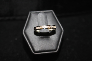  14kt White Gold Channel Set Diamond Band