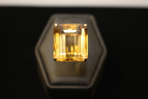 14KT Yellow Gold Square Stone Ring